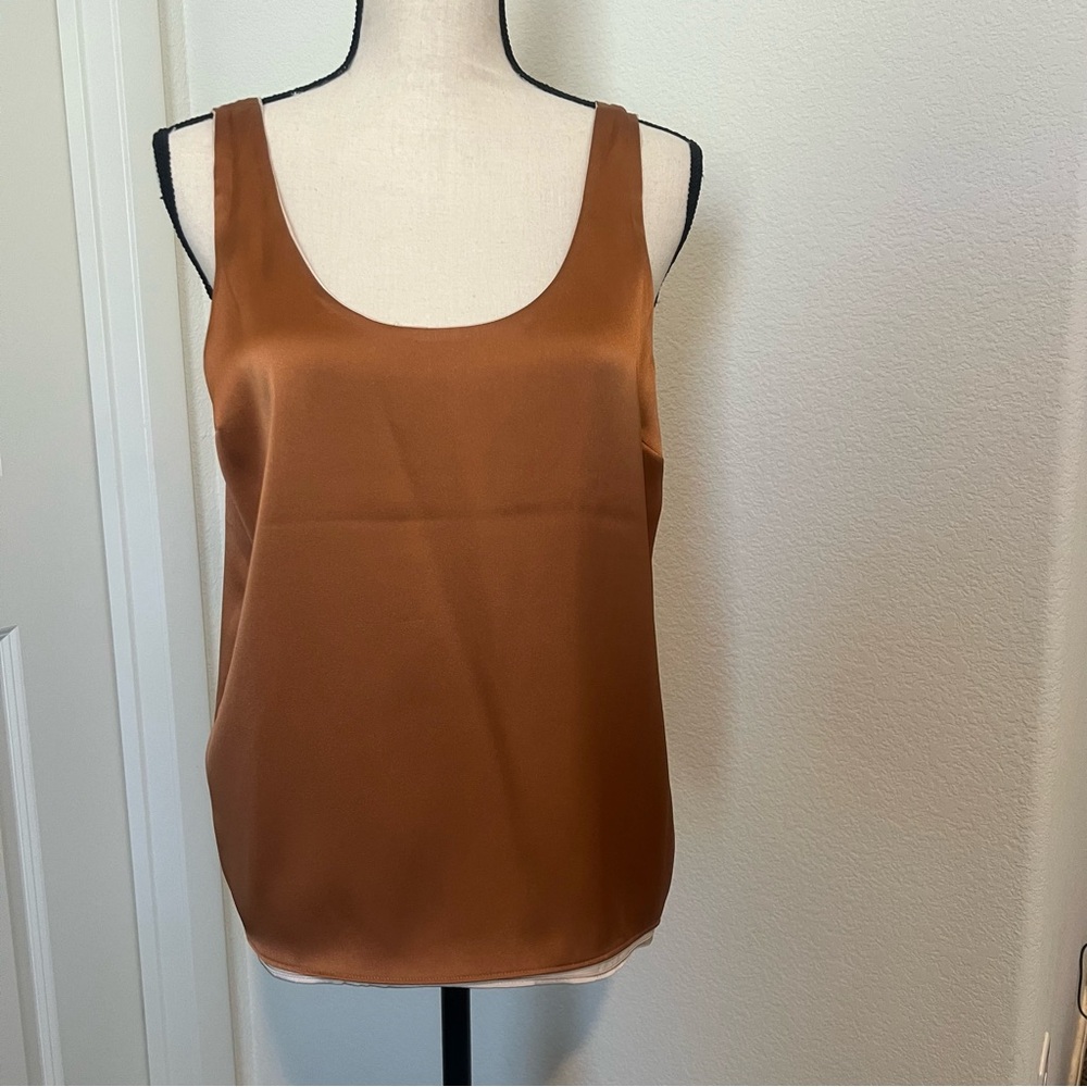 Express Reversible Copper/ Cream Satin Camisole